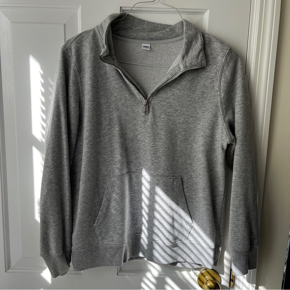 Gray Old Navy Quarterzip